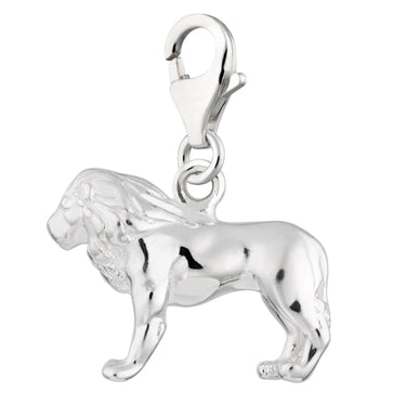 Silver Lion Animal Charm | Leo Zodiac Charm | Lily Charmed