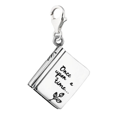 Silver Story Book Charm | Clip On & Slide On Charms | Lily Charmed