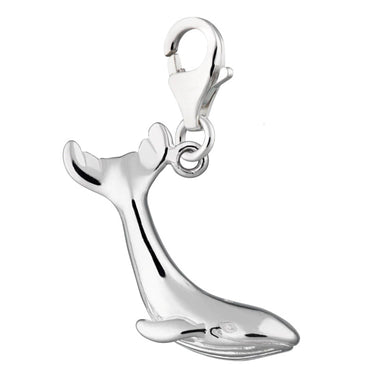 Silver Whale Charm - Lily Charmed