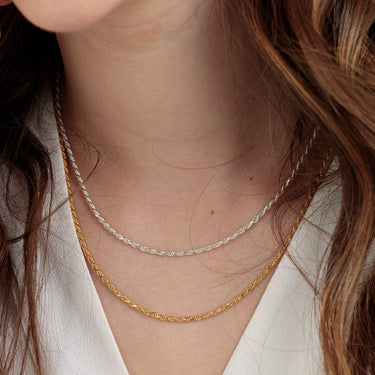 CHARMED BY LELE MIXED CHAIN COLLAR NECKLACE