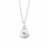 Silver Clam Shell Charm Necklace - Lily Charmed