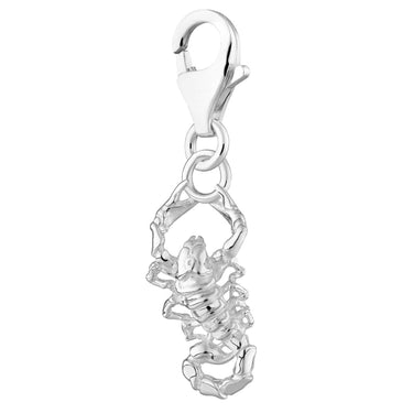 Silver Scorpion Charm | Scorpio Zodiac Jewelery | Lily Charmed
