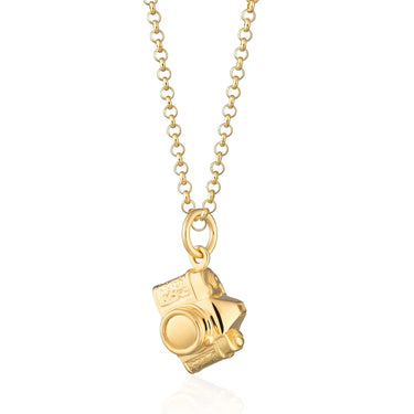 Gold Vintage Camera Necklace | Lily Charmed