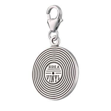 Silver Vinyl Record Charm by Lily Charmed