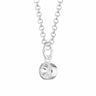April Birthstone Necklace (White Topaz) | Lily Charmed