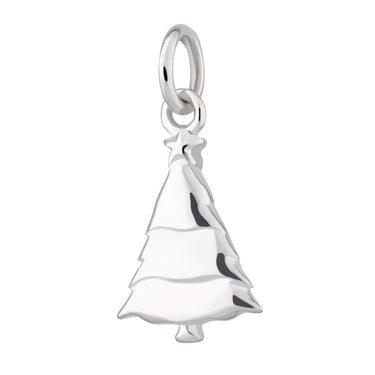 Silver Christmas Tree Charm | Christmas-Themed Charm for Bracelet | Lily Charmed