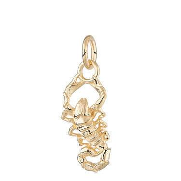 Gold Plated Scorpion Charm | Scorpio Zodiac Charm | Lily Charmed