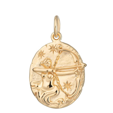 Gold Plated Sagittarius Zodiac Charm - Lily Charmed