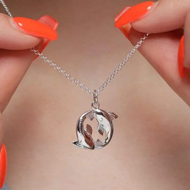 Jasper Koi Fish Pendant Necklace | Semi Precious Stone Jewelry|Silver  Pendant - Walmart.com