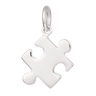 Silver Jigsaw Charm | Silver Charms by Lily Charmed