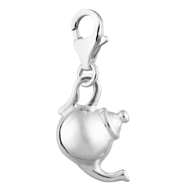 Silver Teapot Charm - Lily Charmed