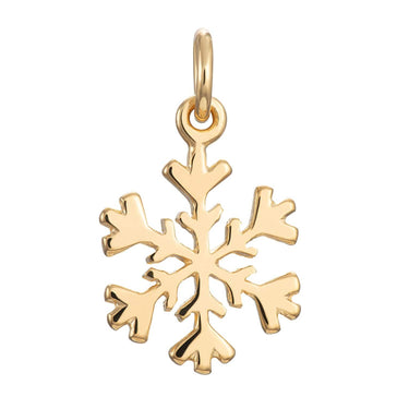 Gold Plated Snowflake Charm - Lily Charmed